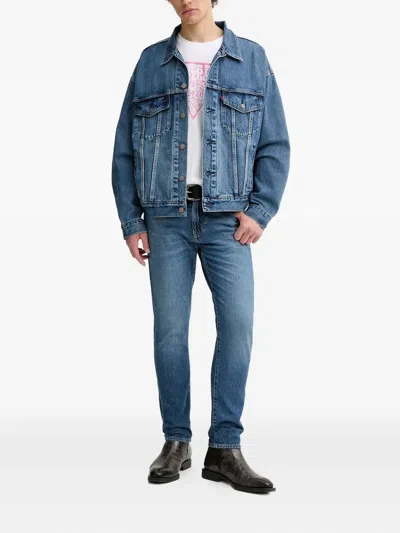 Levi's Buttoned-up Denim Trucker Jacket In Blue