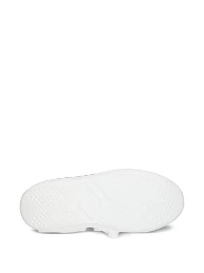 Alexander Smith Iridescent-panel Platform Sneakers In White