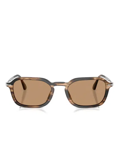 Persol Po3381s 123653 Occhiali Da Sole Marroni Per Uomo In Brown