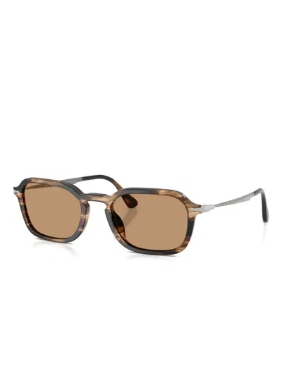Persol Po3381s 123653 Occhiali Da Sole Marroni Per Uomo In Brown