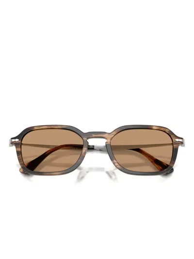 Persol Po3381s 123653 Occhiali Da Sole Marroni Per Uomo In Brown