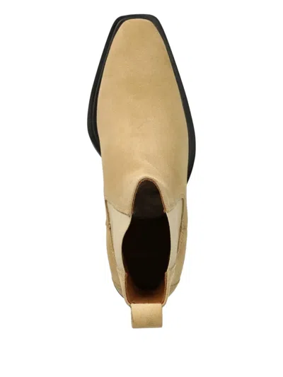 Copenhagen Suede Cowboy Boots In Neutral