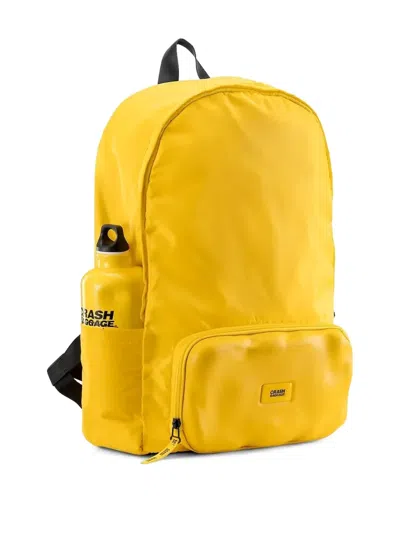 Crash Baggage Zip-pocket Backpack In Yellow