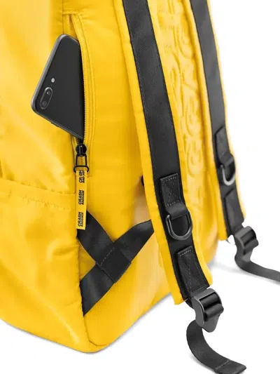 Crash Baggage Zip-pocket Backpack In Yellow