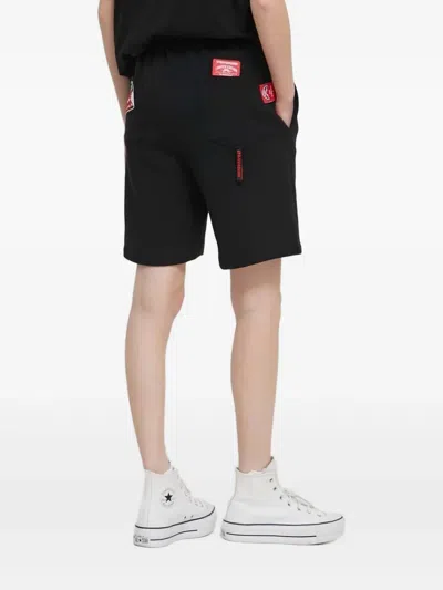 Sprayground Shark-patch Drawstring Shorts In Blue