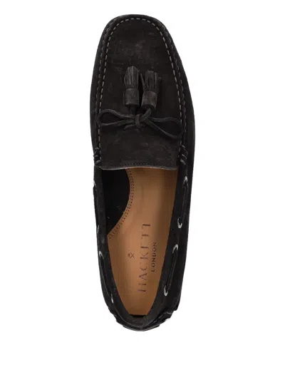 Hackett Driver Tassel Loafers In Brown