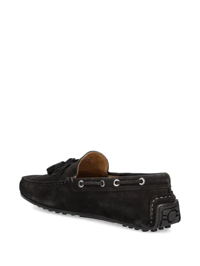 Hackett Driver Tassel Loafers In Brown