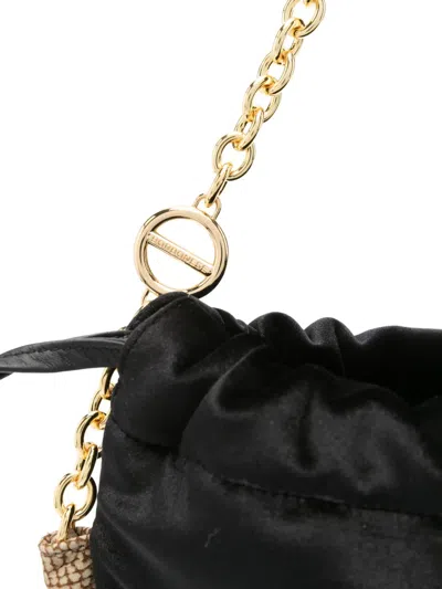 Borbonese Mini Coquille Shoulder Bag In Black