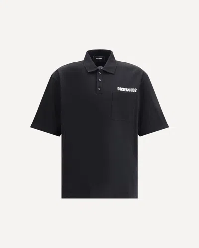 Dsquared2 Polo Shirt With Logo In Black