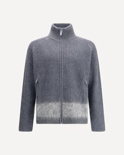 Dsquared2 Zip Cardigan In Gray