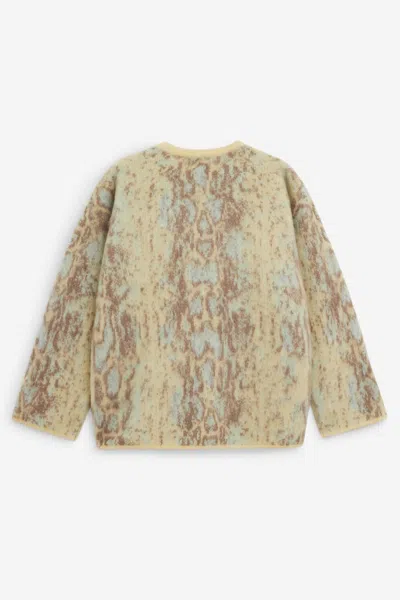 Forte Forte Snakeskin-pattern Crew-neck Sweater In Neutral