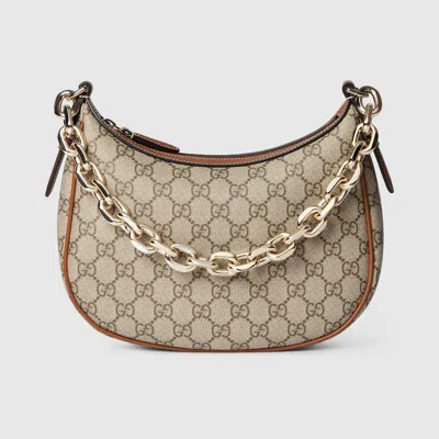 Gucci Gg Emblem Medium Shoulder Bag In Sand