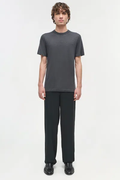 Simkhai Silk-cashmere-blend Knitted Nathan T-shirt In Gray