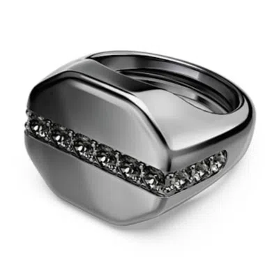 Swarovski Dextera Octagon Shape Ring In Black