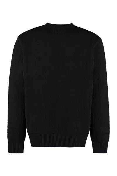 Givenchy Wool Sweater With Bandana Patch In Black