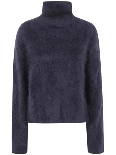 Lisa Yang The Floren High-neck Brushed Sweater In Black