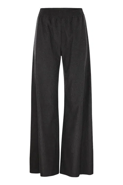 Fabiana Filippi Wide-leg Trousers With Tailored Fit In Black