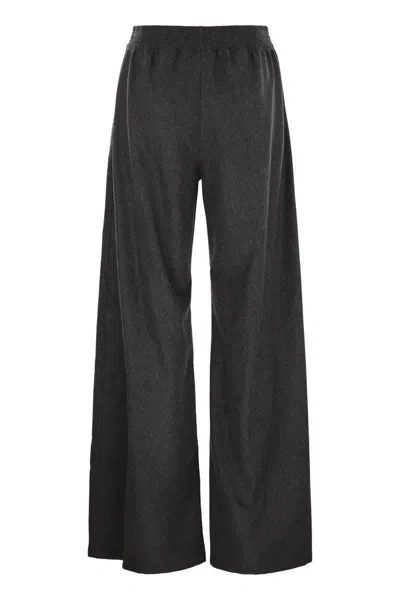 Fabiana Filippi Wide-leg Trousers With Tailored Fit In Black