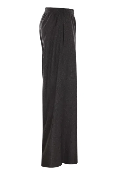 Fabiana Filippi Wide-leg Trousers With Tailored Fit In Black