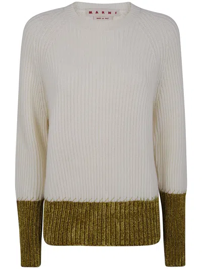 Marni Multicolor Fleece Wool Sweatshirt In Multi
