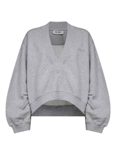Attico Sweatshirt In Gray
