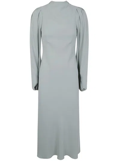 N°21 Crepe Sable Midi Dress In Green