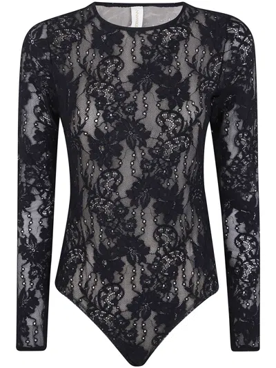 Zimmermann Body Lace Black In Black
