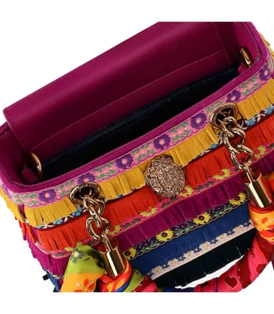 Kurt Geiger Square Mini Kensington Embellished Top Handle Bag In Multi