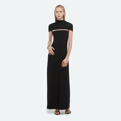 Helmut Lang Long "sash" Dress In Black