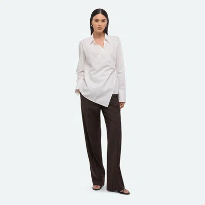 Helmut Lang Relaxed Wrap Shirt In White