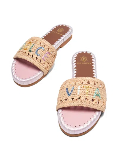 25MM EMBROIDERED SANDALS