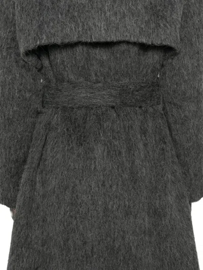 Andersson Bell Belted Coat In Gray