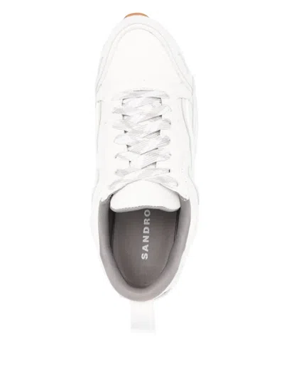 Sandro Flame Sneakers In White