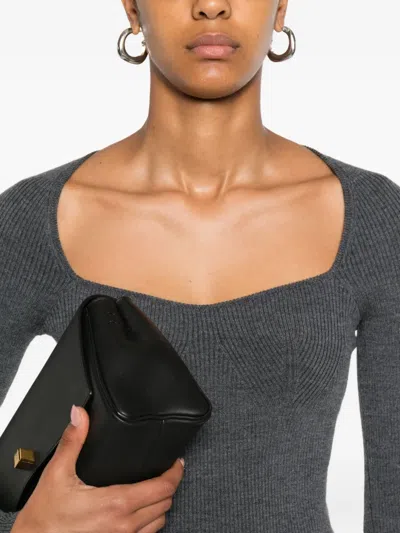 Maje Wool Sweater In Gray