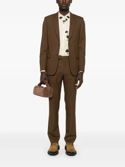 Sandro Floral-print Shirt In Neutral