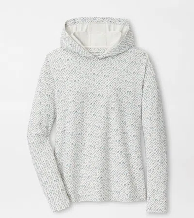 Peter Millar Pine Social Club Performance Hoodie In White
