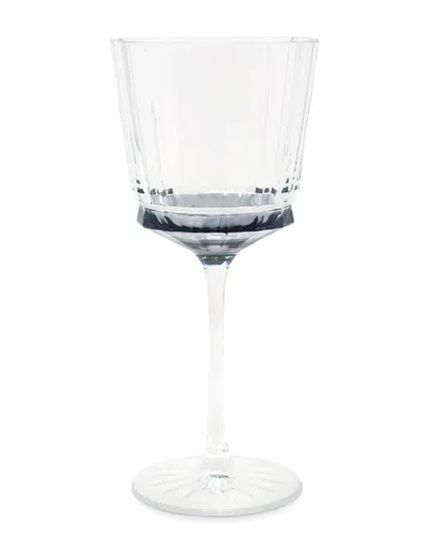 Vivience Set Of 6 Linear Smooth Water Glasses With Shade On The Bottom In Transparent