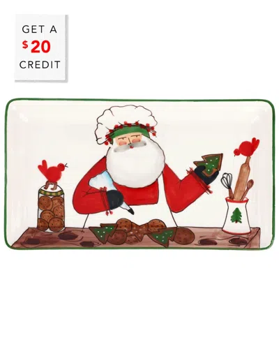 Vietri Old St. Nick 2025 Limited Edition Rectangular Platter