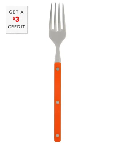 Vietri Pastello Place Fork In Orange