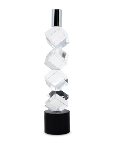 Vivience Diagonal Crystal Candlestick In Multi