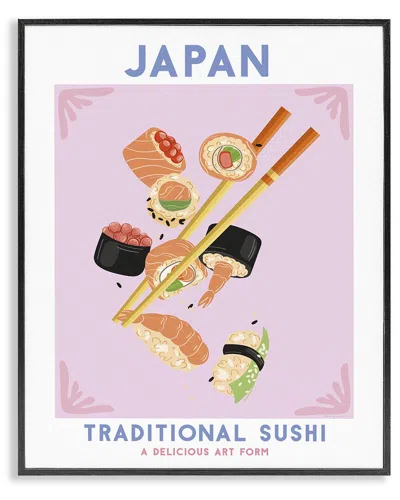 Stupell Industries Japanese Traditional Sushi Framed Giclee Art In Multi