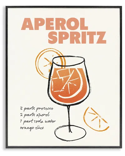Stupell Industries Aperol Spritz Recipe Framed Giclee Art In Multi