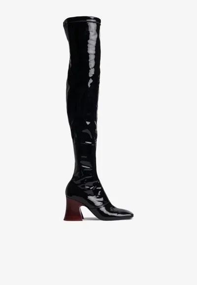 Chloé Janis Over-the-knee Boots In Black In Black