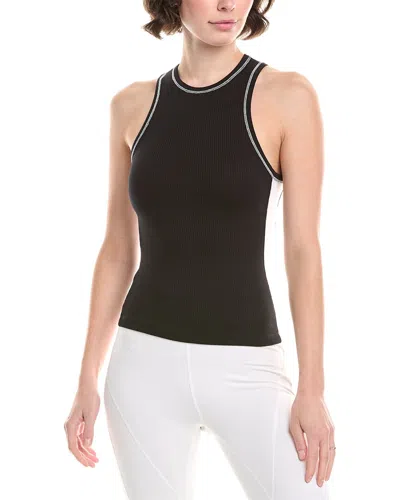 Jac Parker Frankie Contrast Rib Tank In Black