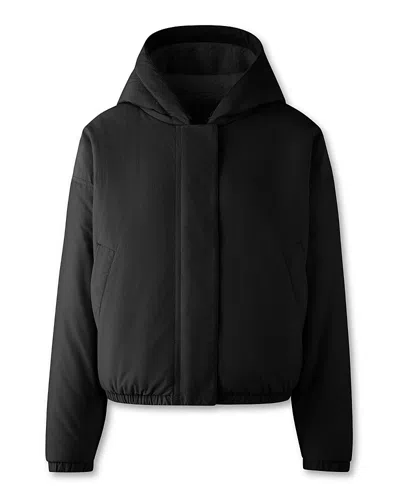 Canada Goose Alberini Reversible High Pile Fleece Bomber Jacket In Black