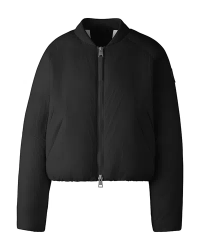 Canada Goose Elba 750 Fill Power Down Packable Bomber Jacket In Black
