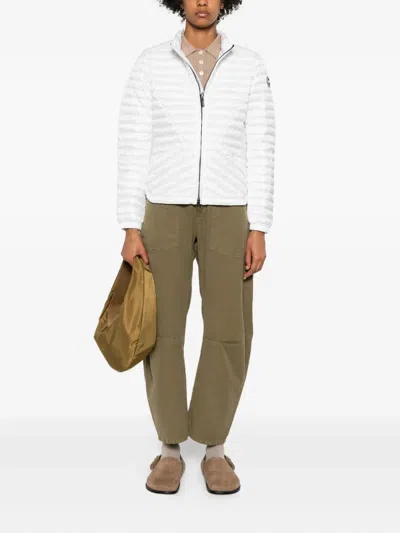 Colmar Quilted Zip-front Jacket In White