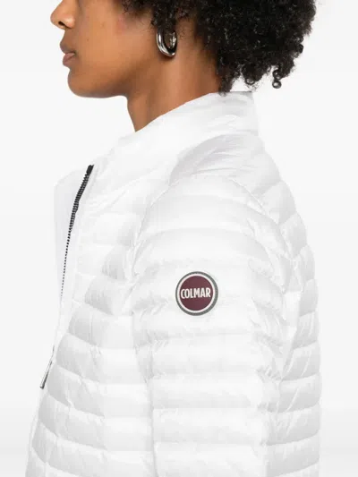 Colmar Quilted Zip-front Jacket In White