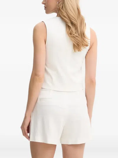 A.l.c Button-front Sleeveless Top In White