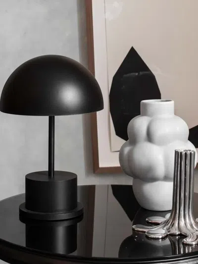 Printworks Riviera Dome-base Table Lamp In Black